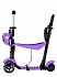 Самокат-беговел Black Aqua MG023D с ручкой и светящимися колёсами, цвет фиолетовый  - миниатюра №2